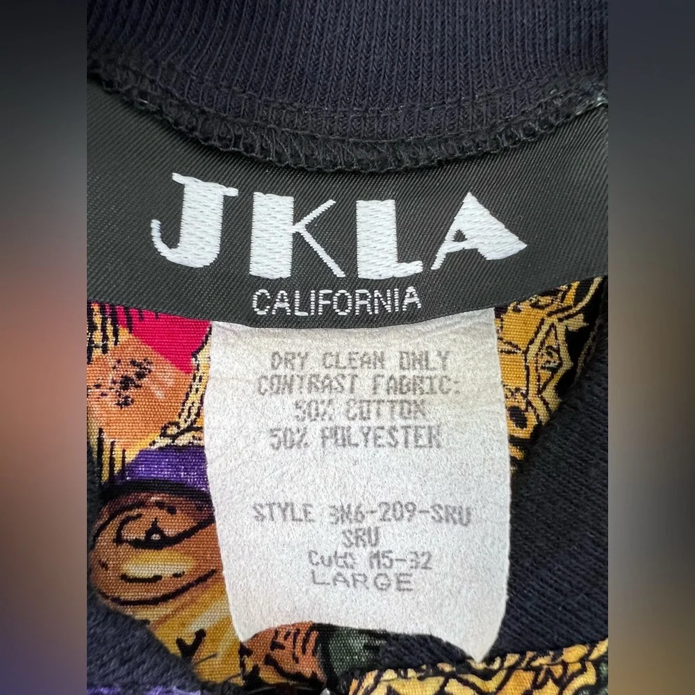 JKLA California Vintage 90s light weight Cardigan Jacket  Made in USA Sz‎ Large